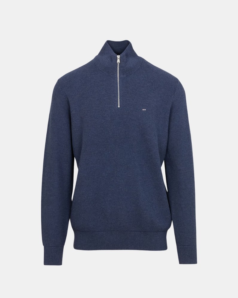 Cotton Half Zip Jumper