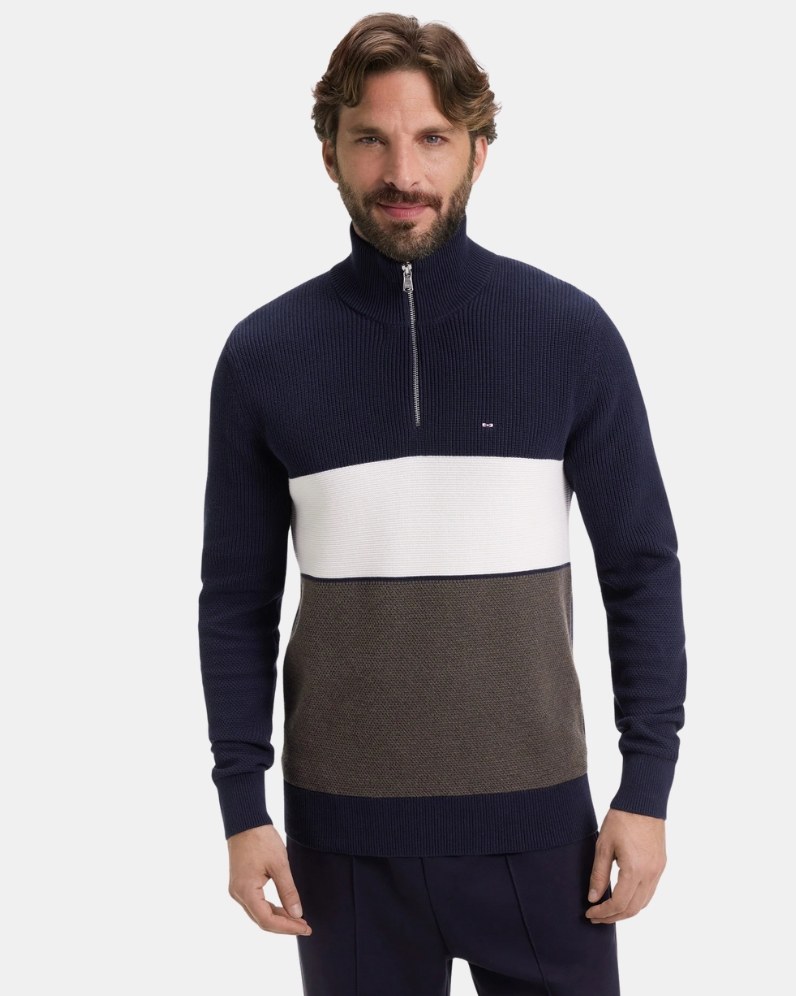 Block Half Zip Jumper