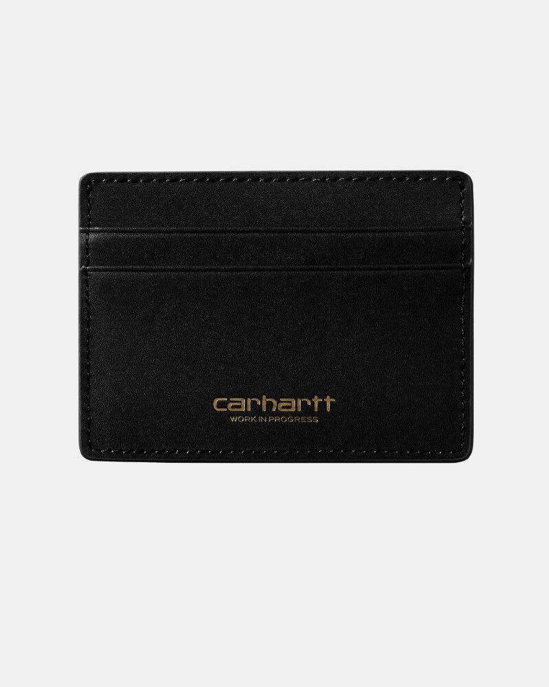 ★THE MUSEUM VISITOR★ L LOGO CARD WALLET BLACK METAL LOGO CARD WALLET (BLACK) : THE MUSEUM VISITOR