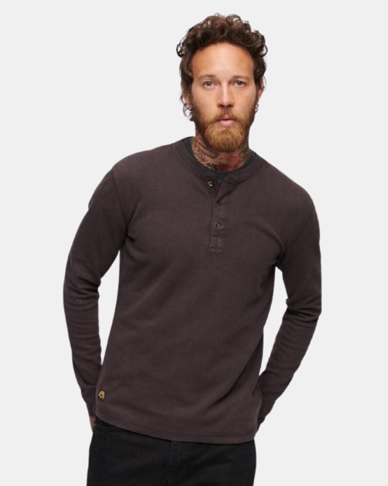 LS Sullivan Waffle Henley Top