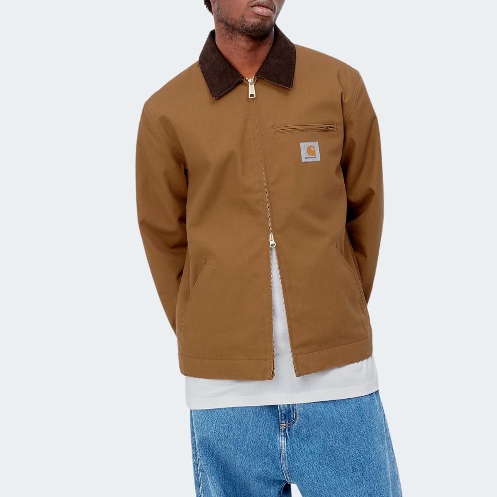 carhartt wip detroit jacket brown