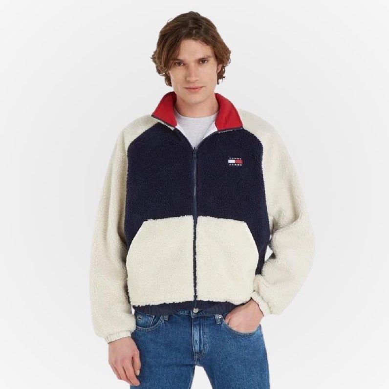 Tommy jeans hooded hot sale sherpa parka