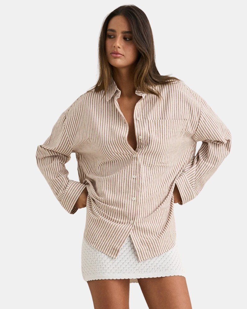 Valley Stripe Oversized Shirt thumbnail
