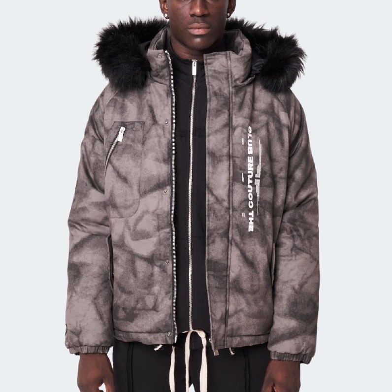 The Couture Club Fur Hooded Parka Jacket thumbnail