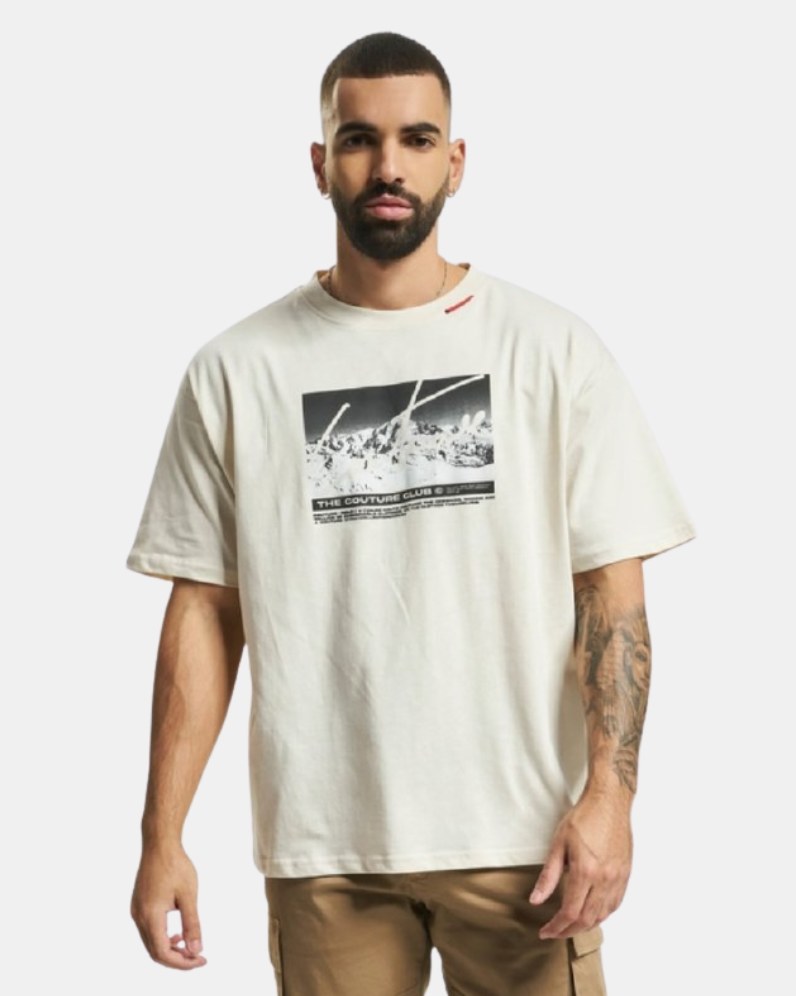 The Couture Club Cut Out Box Print Tee
