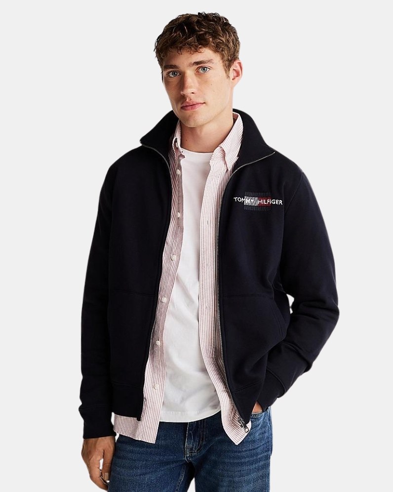 Flag Emb Zip Sweater thumbnail