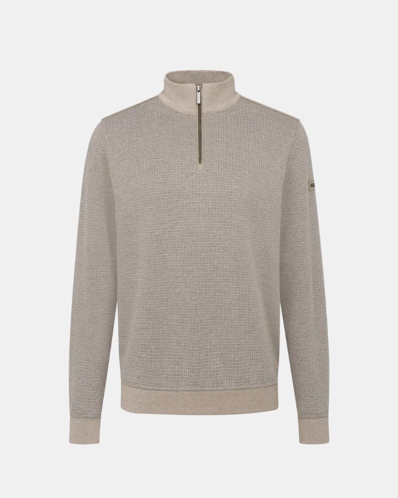 Half Zip Textured Jumper thumbnail