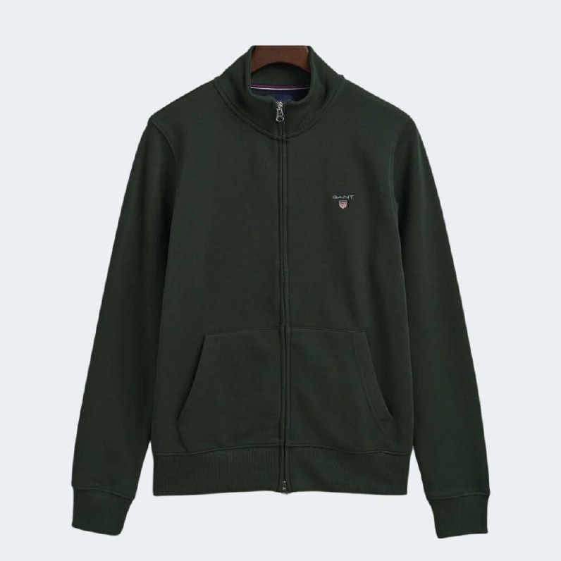 Gant Original Logo Full-Zip Sweater