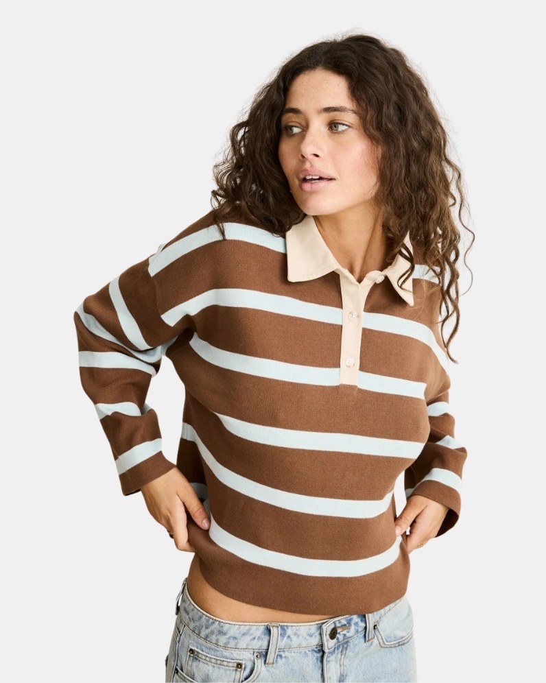 Rugby Polo Knit Sweater thumbnail