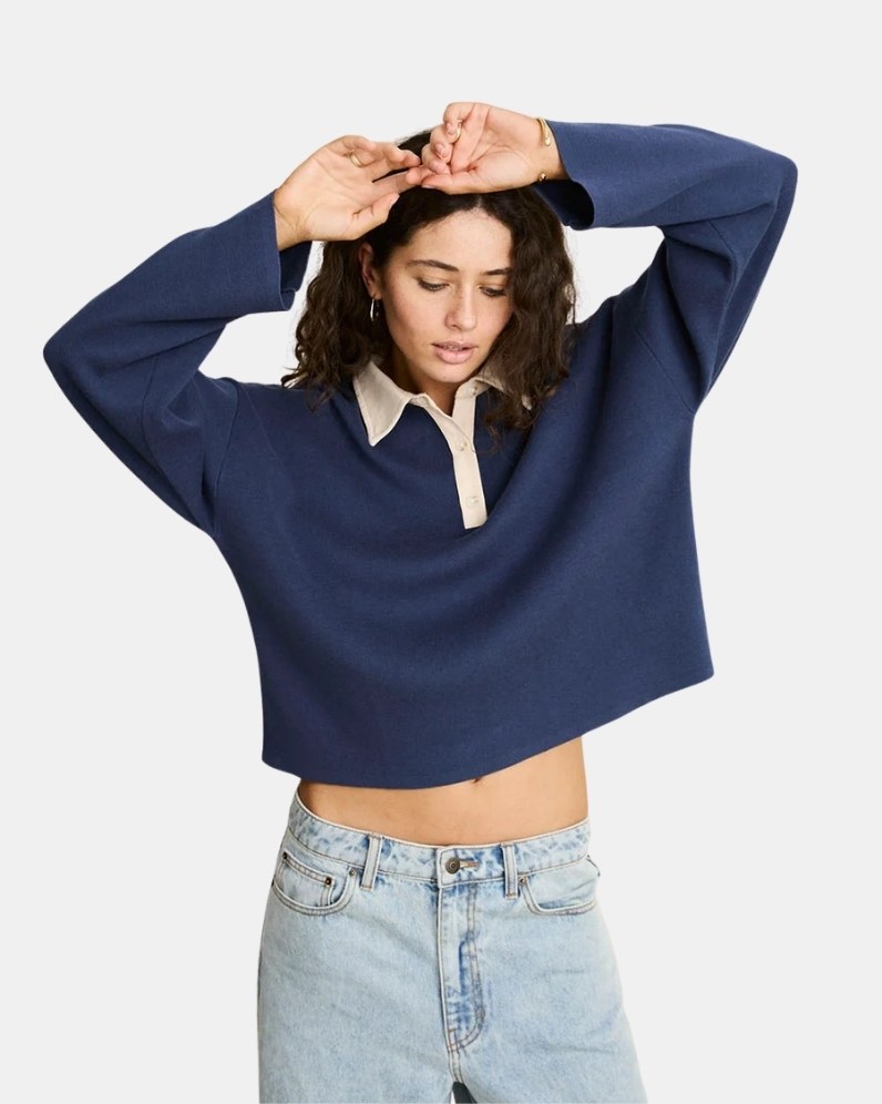 Rugby Polo Knit Sweater thumbnail