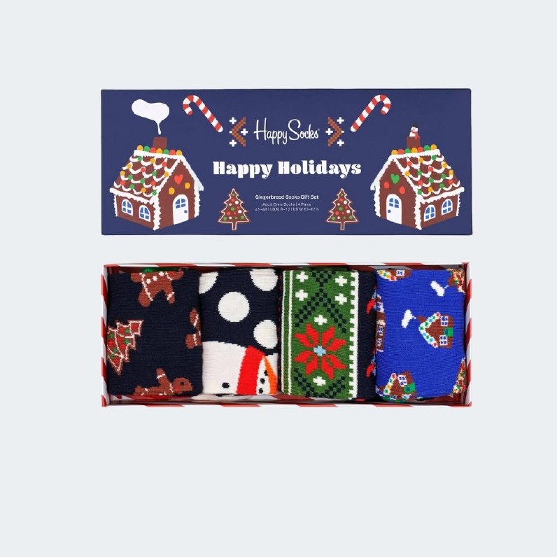 Happy Socks 4-Pack Holidays Gift Set