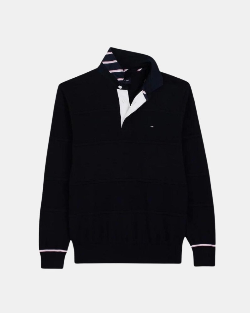 Eden Park Contrast Collar Polo Knit
