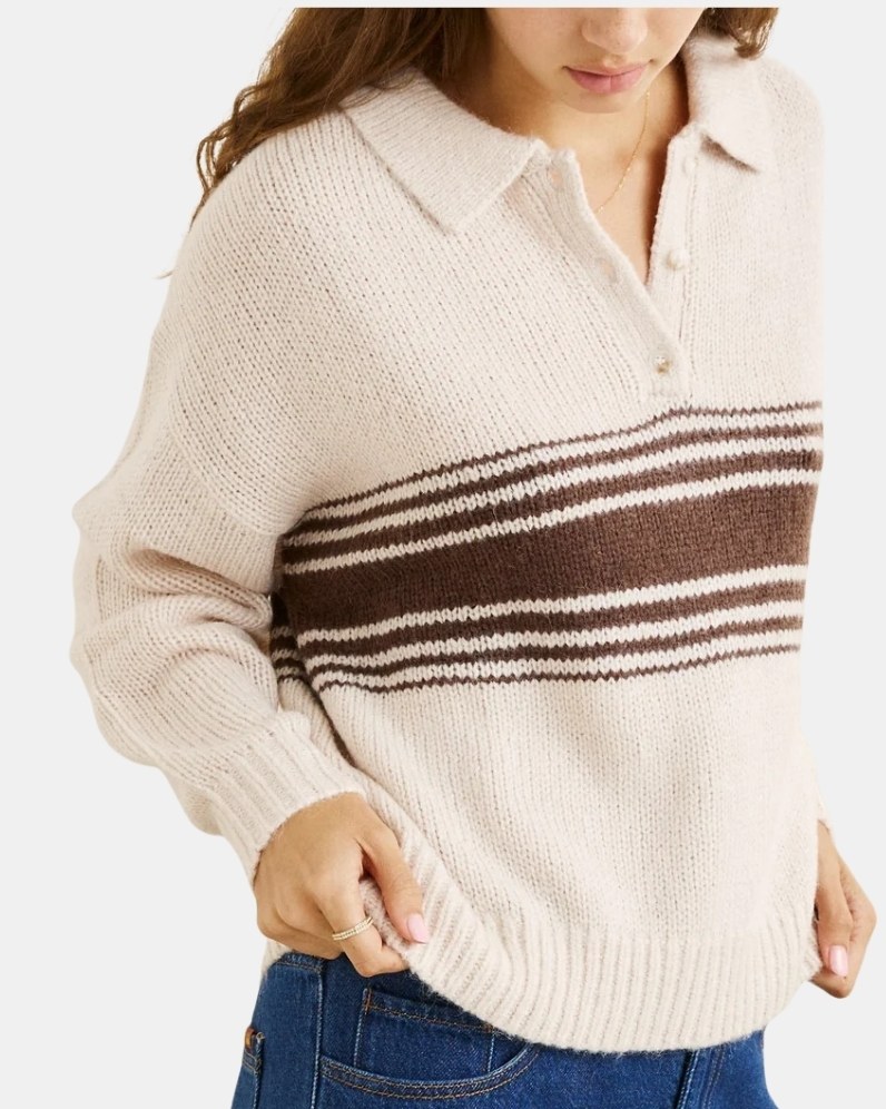 Strata Knit Collared Jumper thumbnail