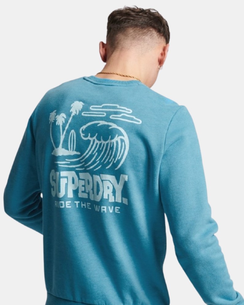 Superdry Travel Sticker Crew Sweater thumbnail