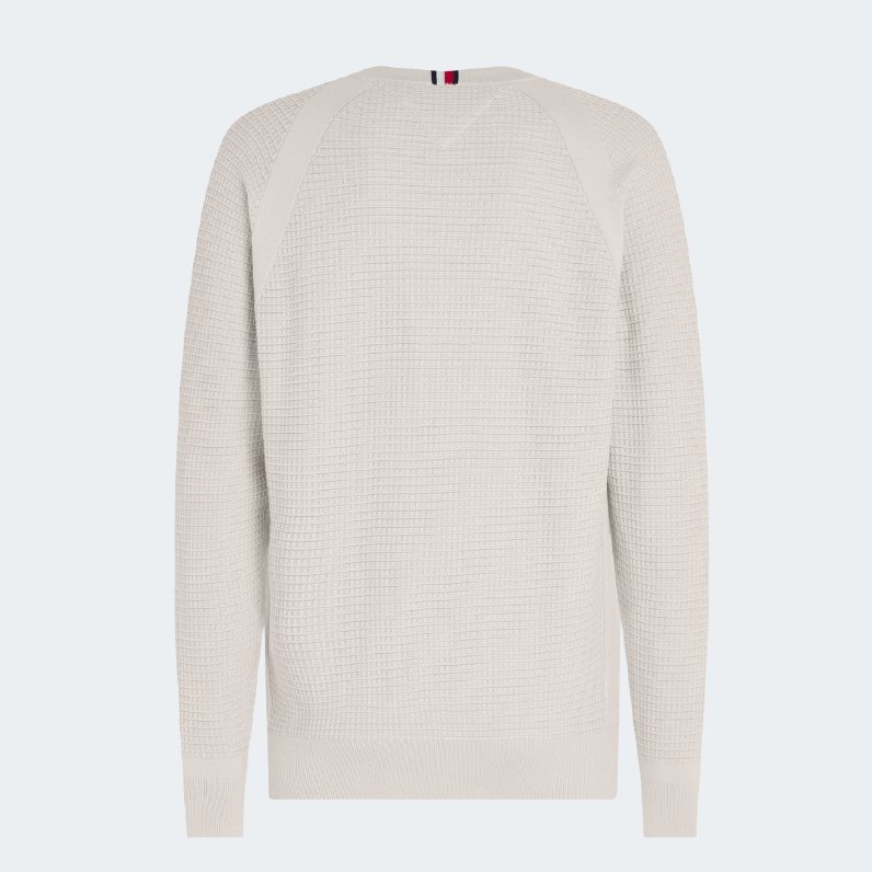 Tommy Hilfiger Grid Structured Crew Jumper thumbnail