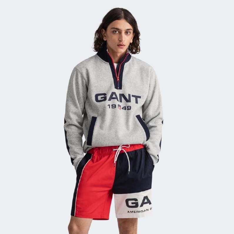 Gant Retro Logo Half-Zip Sweater thumbnail