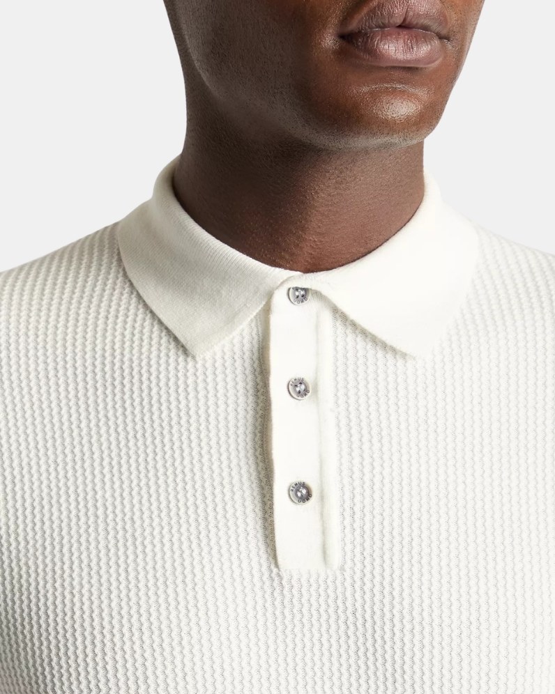 Rib Knit Polo Shirt thumbnail