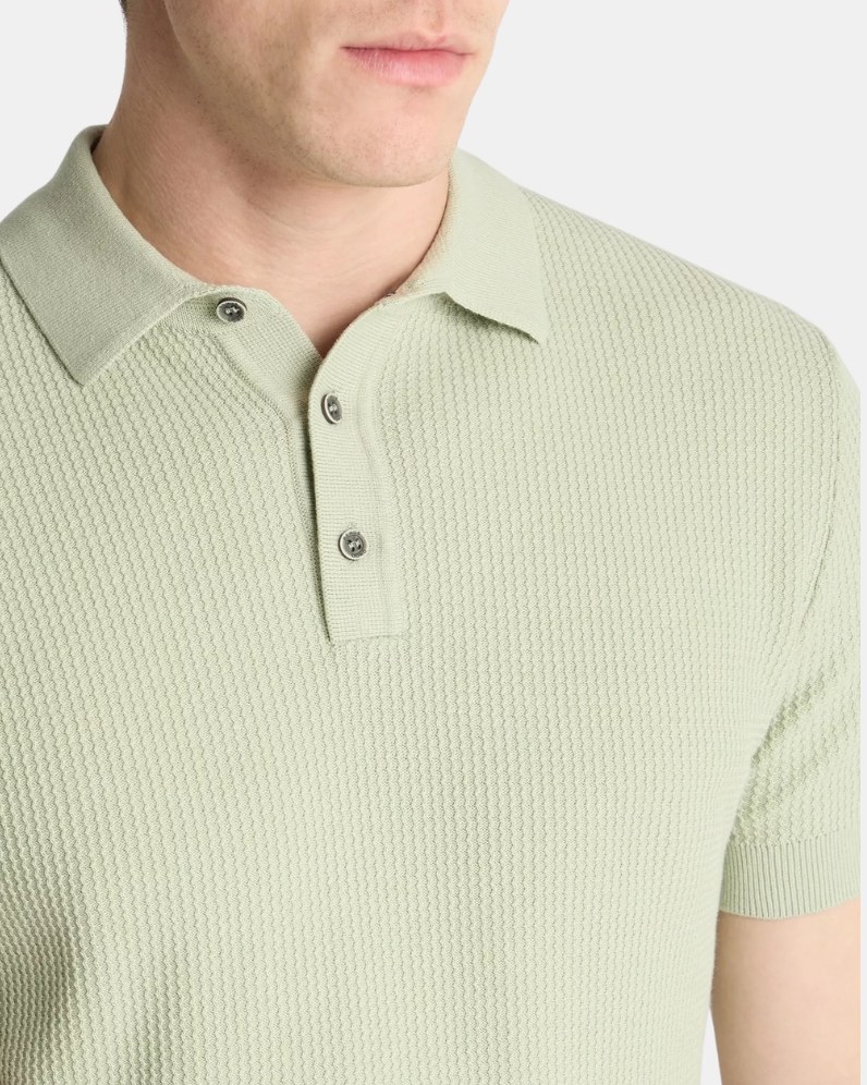 Rib Knit Polo Shirt thumbnail
