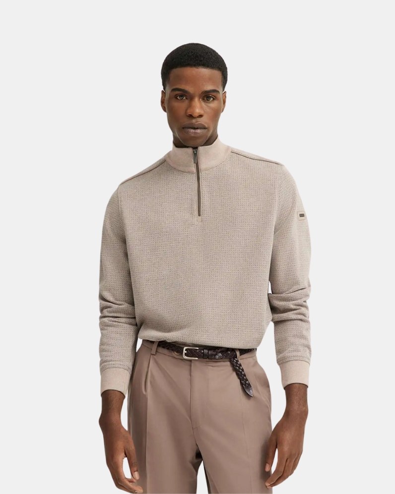 Half Zip Textured Jumper thumbnail