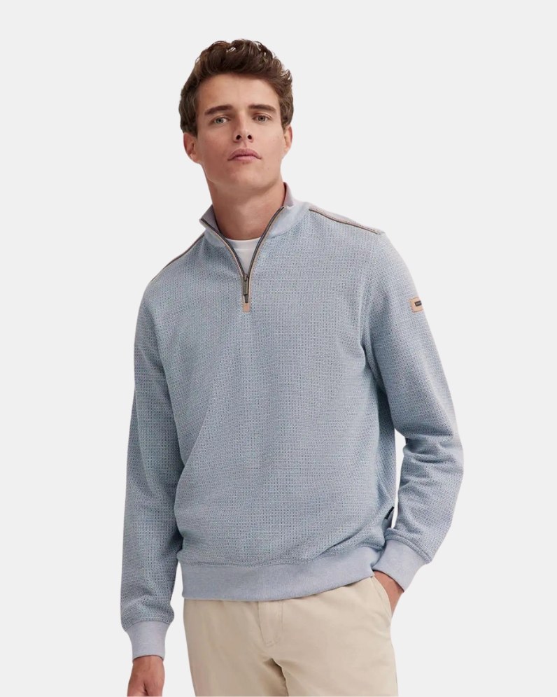 Half Zip Textured Jumper thumbnail