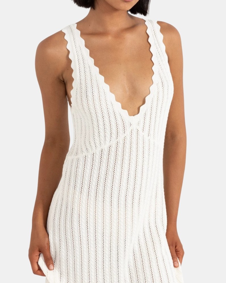 Scallop Knit Maxi Dress thumbnail