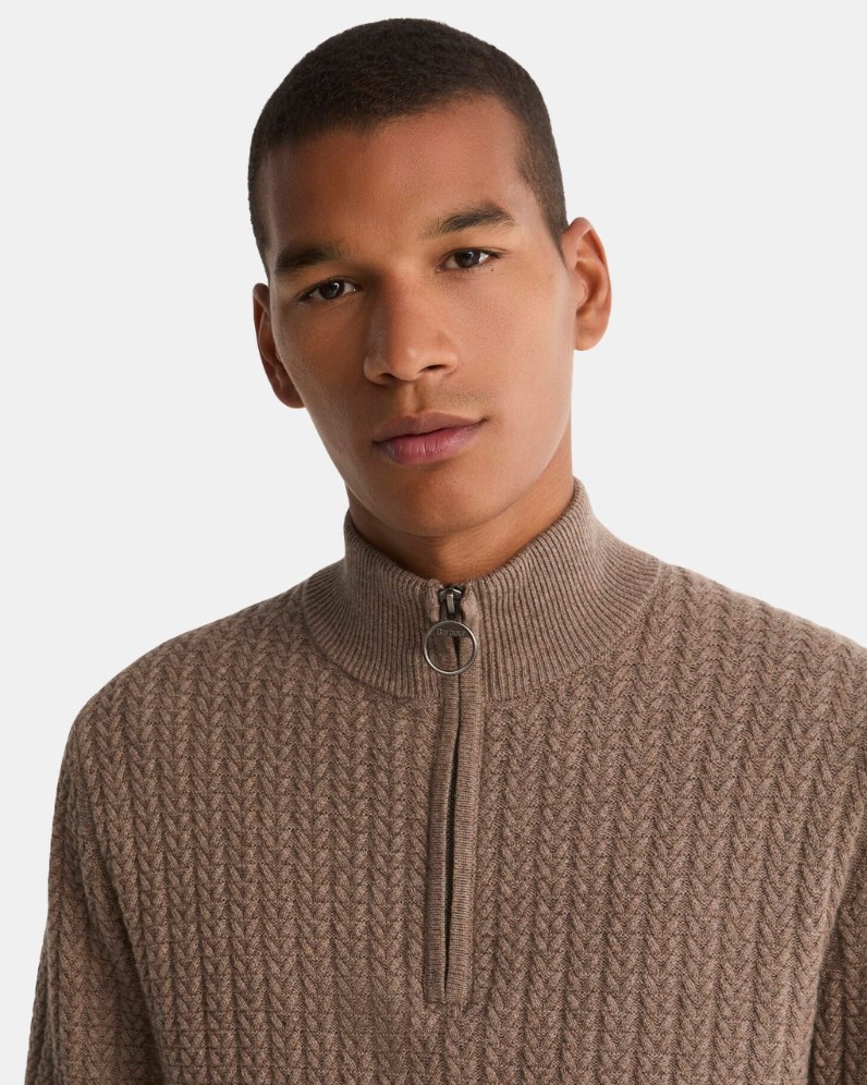 Herringbone Half Zip Jumper thumbnail