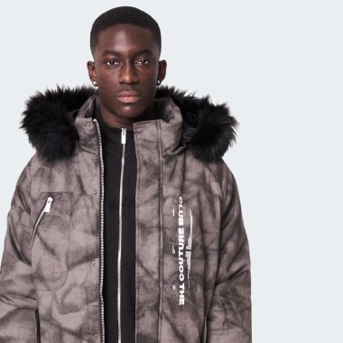 The Couture Club Fur Hooded Parka Jacket thumbnail