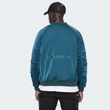 The Couture Club Satin Ruched Bomber Jacket thumbnail