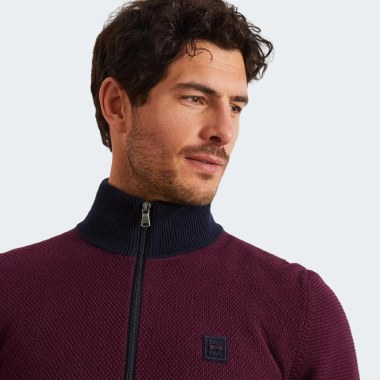 Eden Park Full Zip Textured Cardigan thumbnail