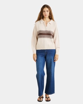 Strata Knit Collared Jumper thumbnail
