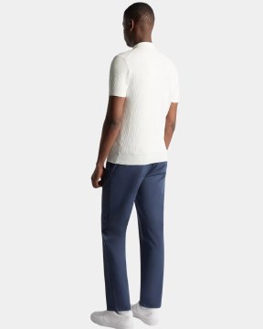 Rib Knit Polo Shirt thumbnail