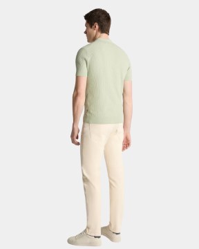 Rib Knit Polo Shirt thumbnail