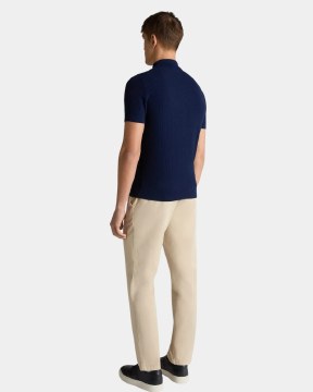 Rib Knit Polo Shirt thumbnail