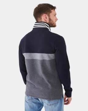 Contrast Stripe Button Sweater thumbnail