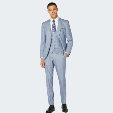 Remus Uomo Mario Contrast Three-Piece Suit thumbnail