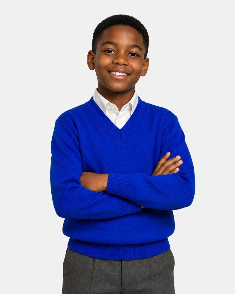 Deer Park V-Neck School Jumper