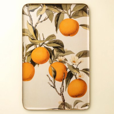 Orange Grove Enamel Tray Xl
