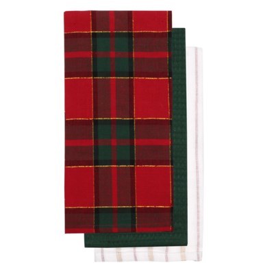 Tea Towel Traditional Chk 3ct