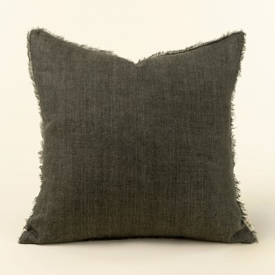 Lina Linen Pillow 24in Avocado