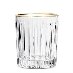 Ribbed Tumbler Gold Rim