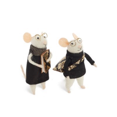 Mice Ornament Book 1ct
