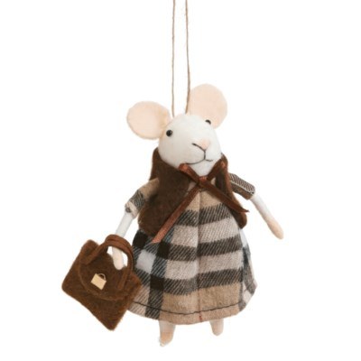 Mice Ornament With Handbag