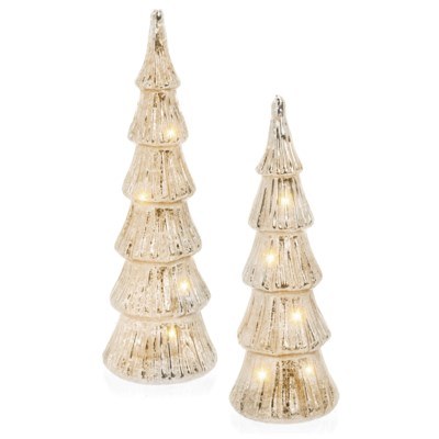 Gold Led Xmas Tree Small 1ct