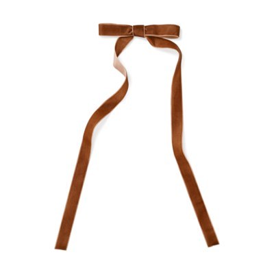 Bow Ornaments Brown 5pc
