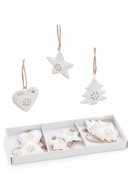 Mini Oranaments White 9ct