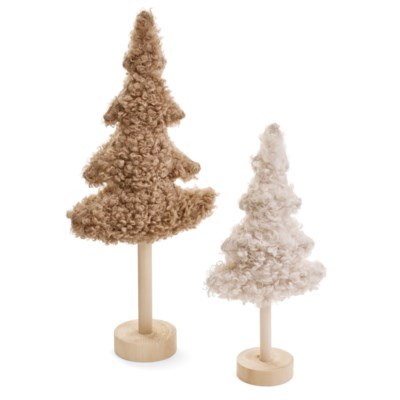 Sherpa Plush Tree 1ct Brown