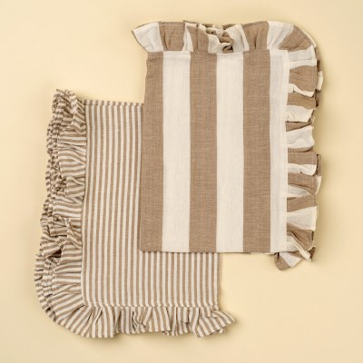 Ruffle Tea Towel 1ct Lg Str