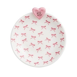 Bow Xo Tidbit Bowl Pink/white