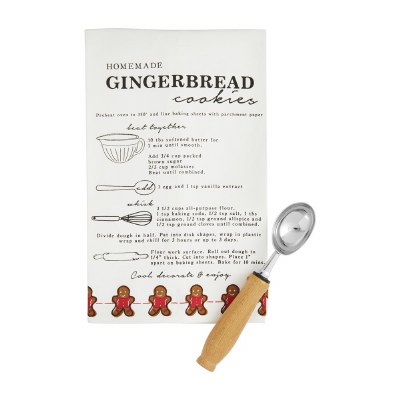 Tea Towel Set Gingerbr Cookies