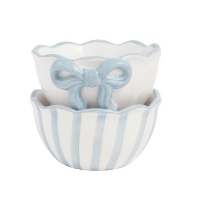 Bowl Mini Blue &amp; White 1ct